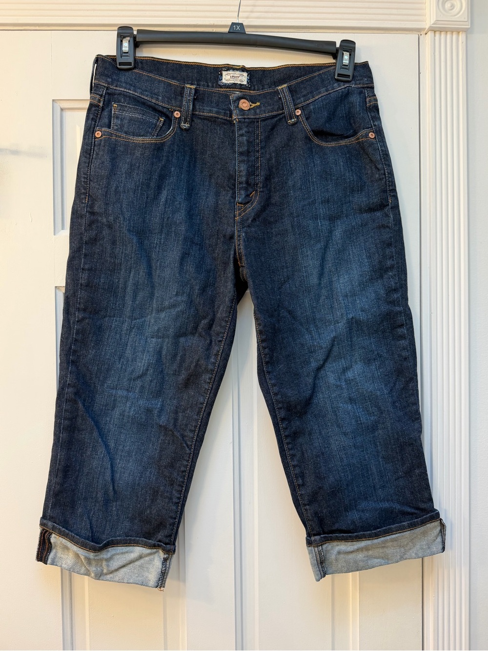 Levi's Dark Blue 515 Women's Cropped Denim Capris